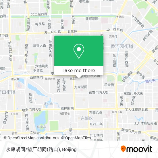 永康胡同/箭厂胡同(路口) map