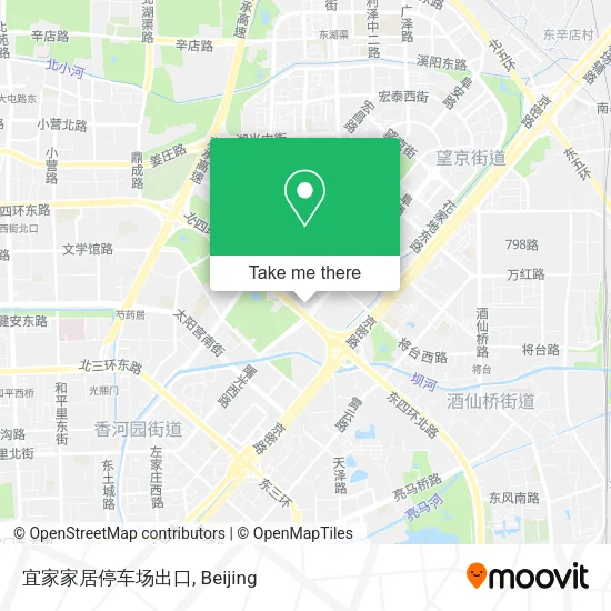宜家家居停车场出口 map