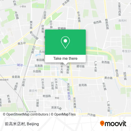 前高米店村 map