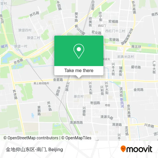 金地仰山东区-南门 map