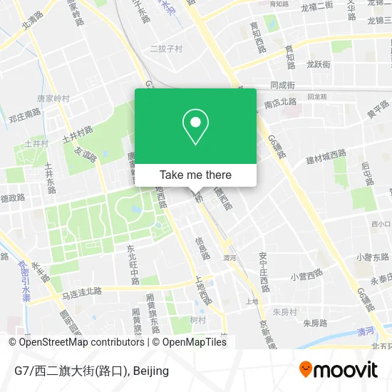 G7/西二旗大街(路口) map