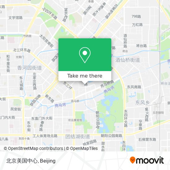 北京美国中心 map