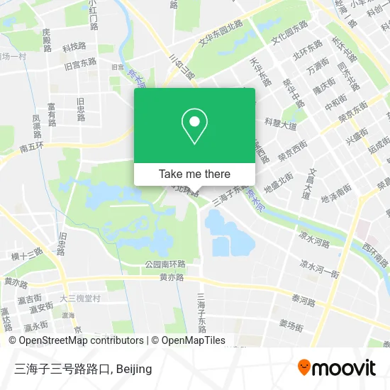 三海子三号路路口 map