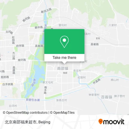 北京南邵福来超市 map