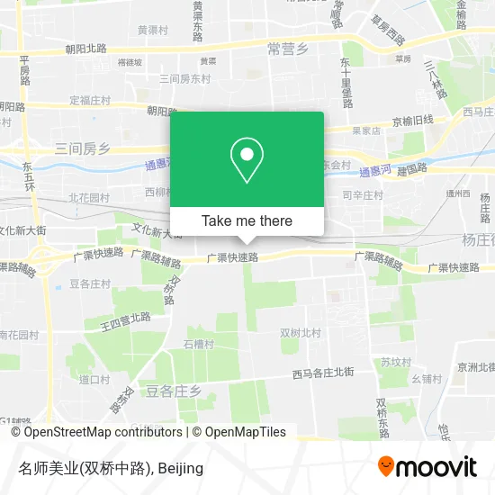 名师美业(双桥中路) map