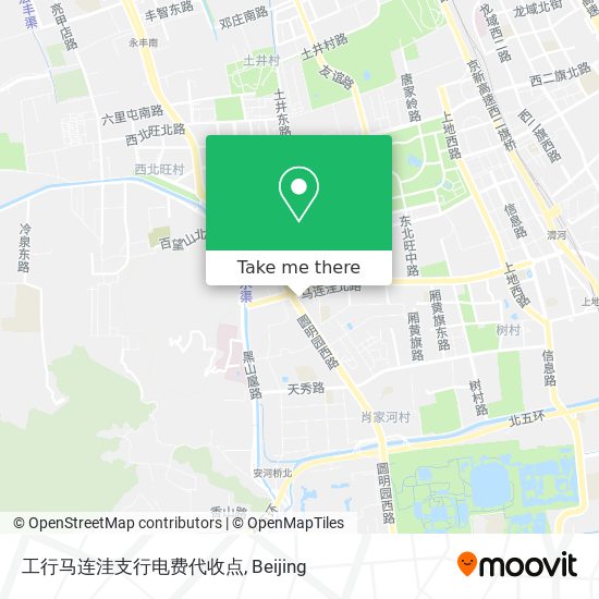 工行马连洼支行电费代收点 map