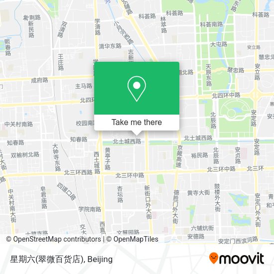 星期六(翠微百货店) map