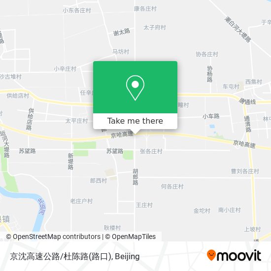 京沈高速公路/杜陈路(路口) map