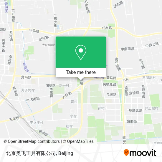北京奥飞工具有限公司 map