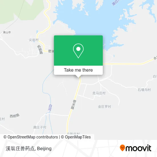 溪翁庄兽药点 map