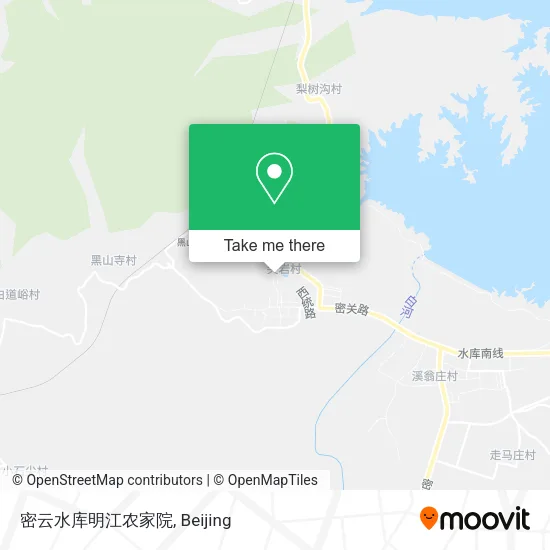 密云水库明江农家院 map