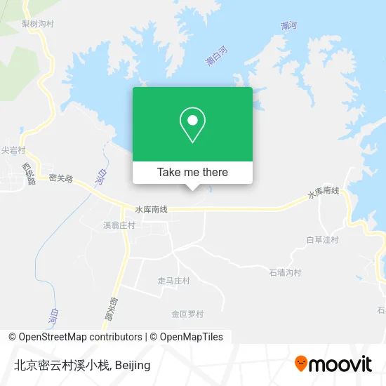 北京密云村溪小栈 map