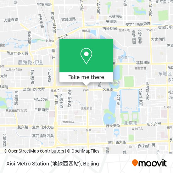 Xisi Metro Station (地铁西四站) map