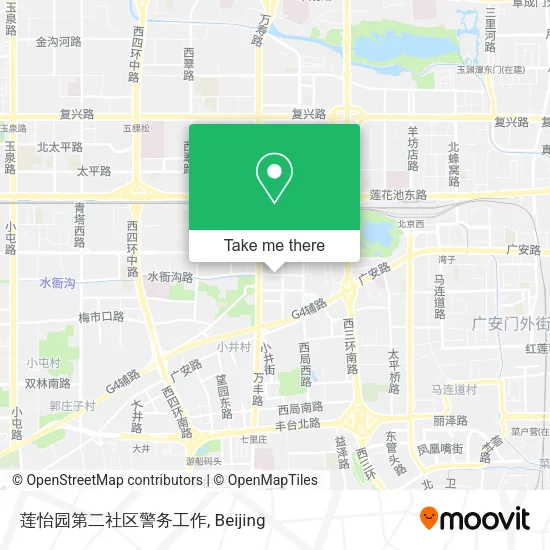 莲怡园第二社区警务工作 map