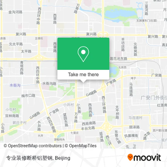 专业装修断桥铝塑钢 map