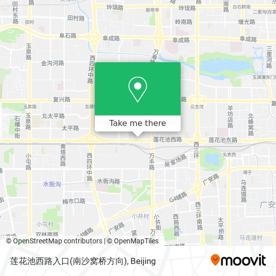 莲花池西路入口(南沙窝桥方向) map