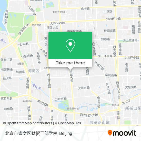 北京市崇文区财贸干部学校 map