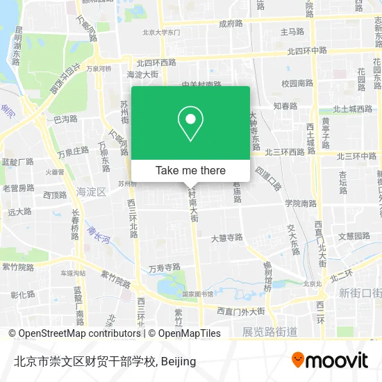 北京市崇文区财贸干部学校 map