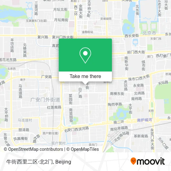 牛街西里二区-北2门 map