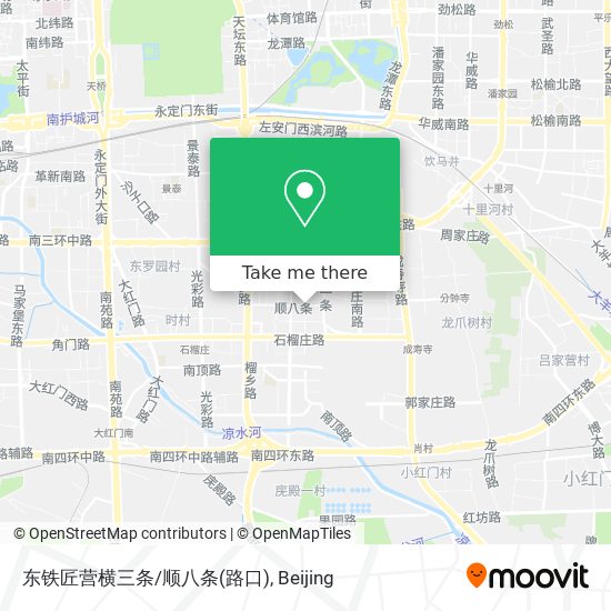 东铁匠营横三条/顺八条(路口) map