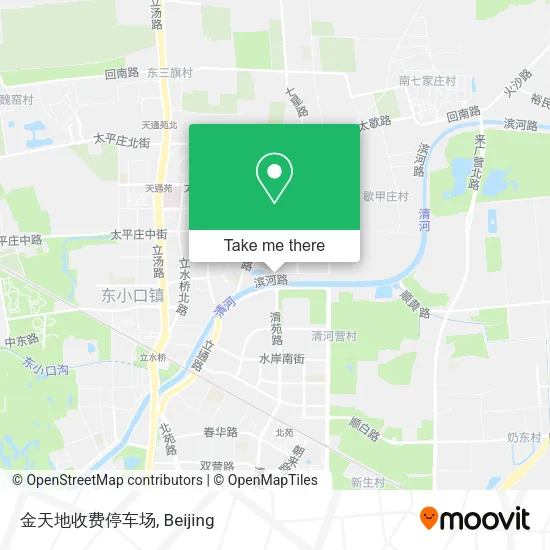 金天地收费停车场 map
