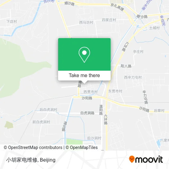 小胡家电维修 map