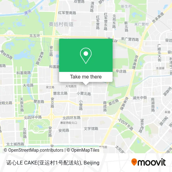 诺心LE CAKE(亚运村1号配送站) map