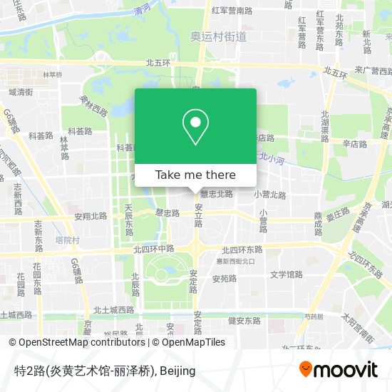 特2路(炎黄艺术馆-丽泽桥) map