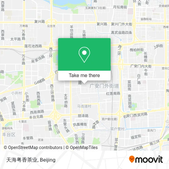 天海粤香茶业 map
