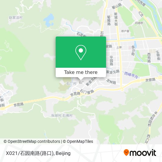 X021/石园南路(路口) map
