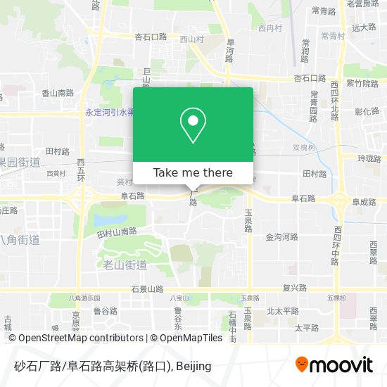 砂石厂路/阜石路高架桥(路口) map