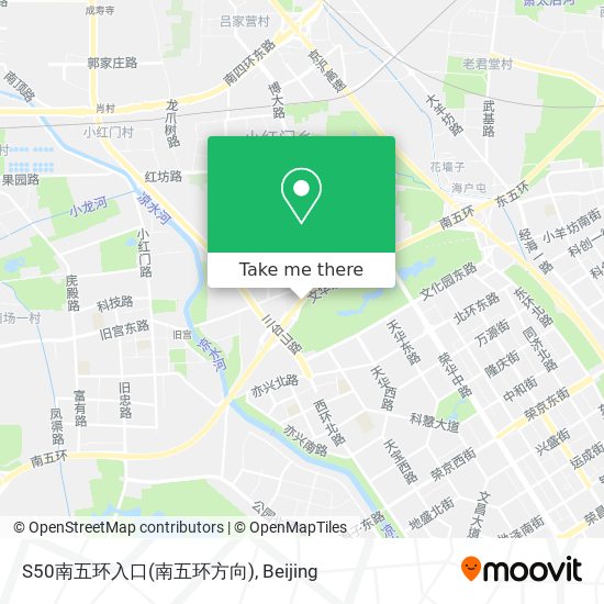 S50南五环入口(南五环方向) map