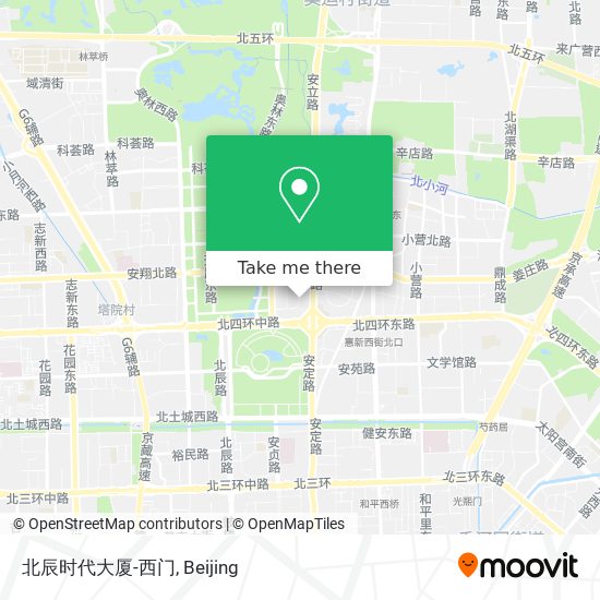 北辰时代大厦-西门 map