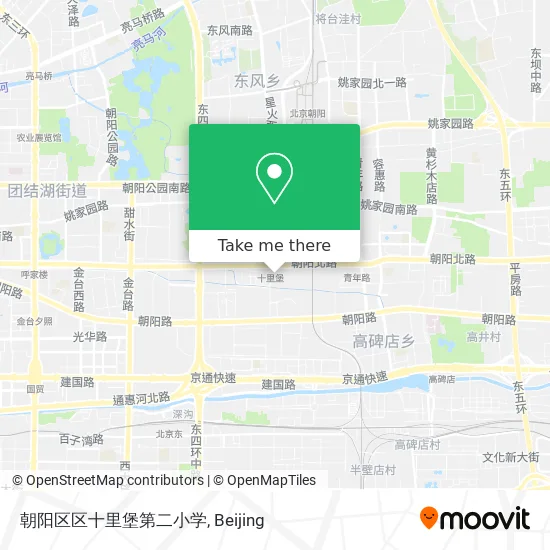 朝阳区区十里堡第二小学 map
