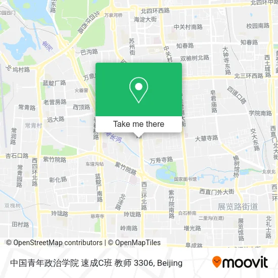 中国青年政治学院 速成C班 教师 3306 map