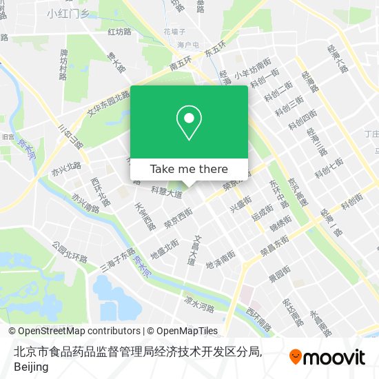 北京市食品药品监督管理局经济技术开发区分局 map