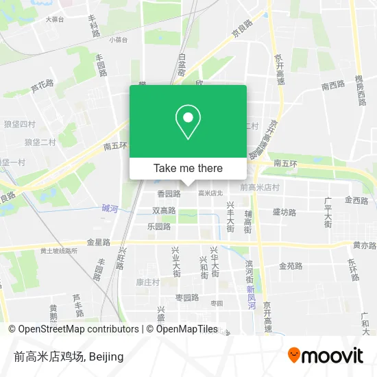 前高米店鸡场 map