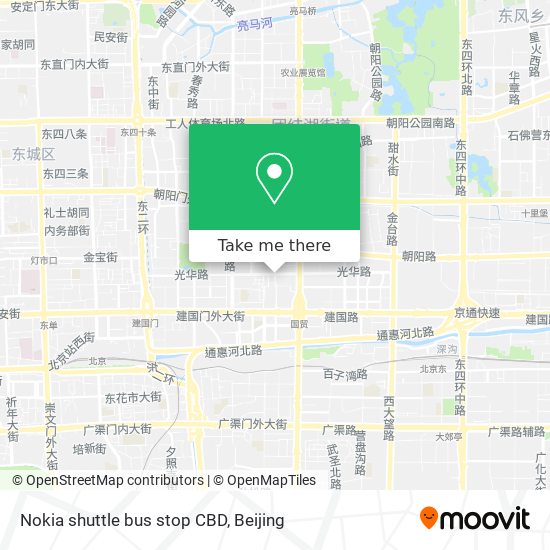 Nokia shuttle bus stop CBD map