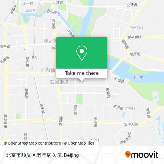 北京市顺义区老年病医院 map