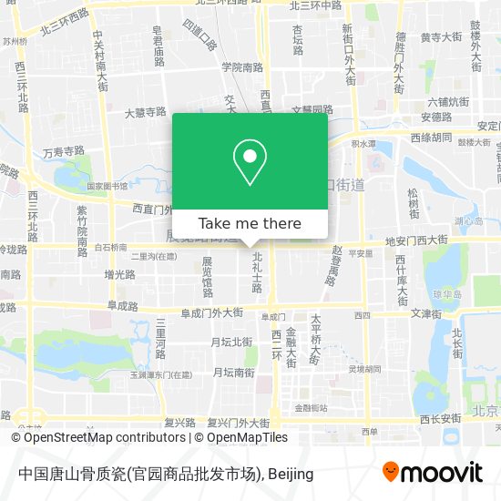 中国唐山骨质瓷(官园商品批发市场) map