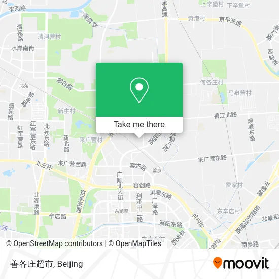 善各庄超市 map