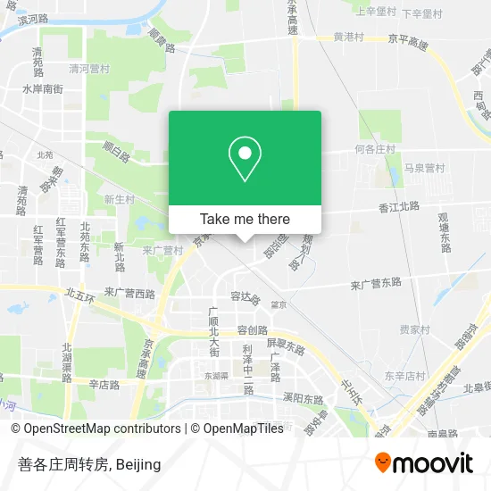 善各庄周转房 map