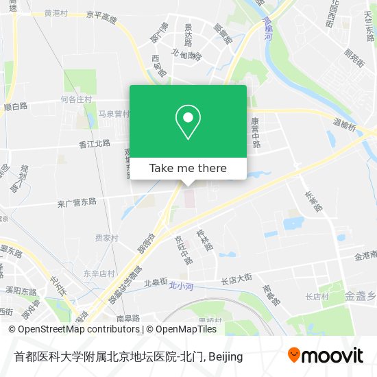 首都医科大学附属北京地坛医院-北门 map