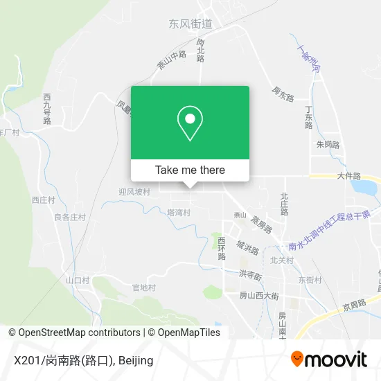 X201/岗南路(路口) map