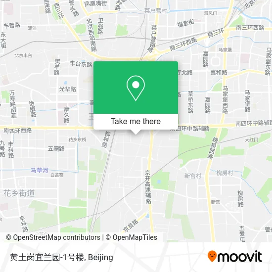 黄土岗宜兰园-1号楼 map