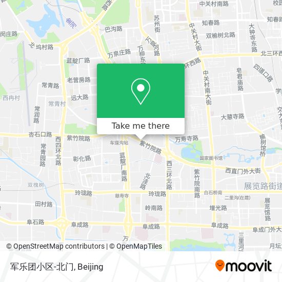 军乐团小区-北门 map