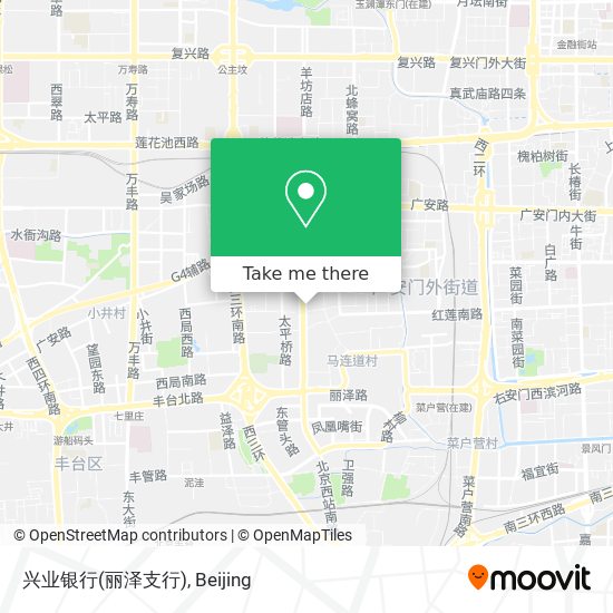 兴业银行(丽泽支行) map