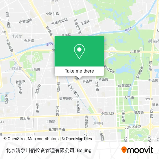 北京清泉川佰投资管理有限公司 map