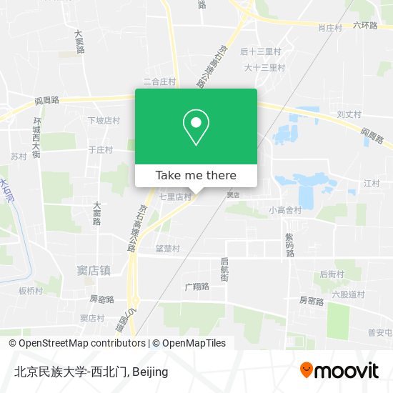 北京民族大学-西北门 map