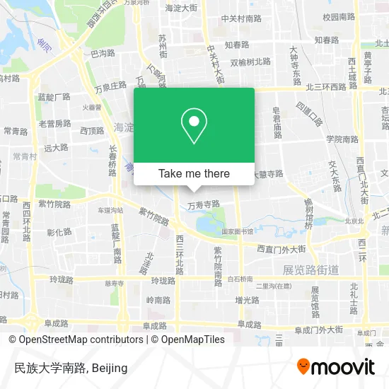 民族大学南路 map
